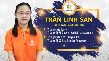 TRẦN LINH SAN - LUÔN LUÔN HỌC TẬP CÓ MỤC TIÊU VÀ KẾ HOẠCH